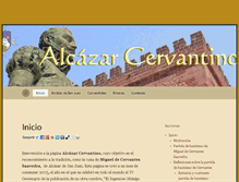 Tablet Screenshot of alcazarcervantino.es